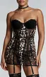 Strapless Lingerie Jurk met Kant en Panterprint