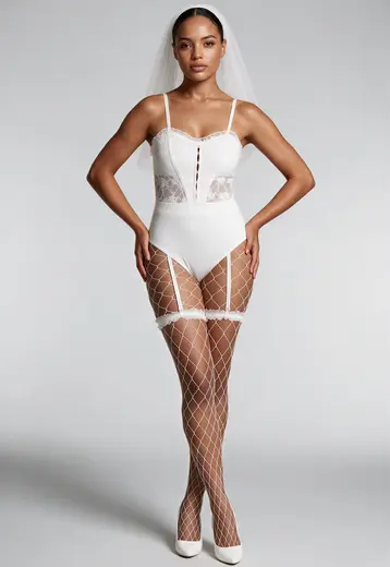 Witte Bruids Lingerie Set