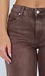 Roodbruine Extra Tall Straight Leg Jeans met Wijde Pijpen