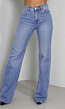 Blauwe Straight Leg Stretch Jeans Tall