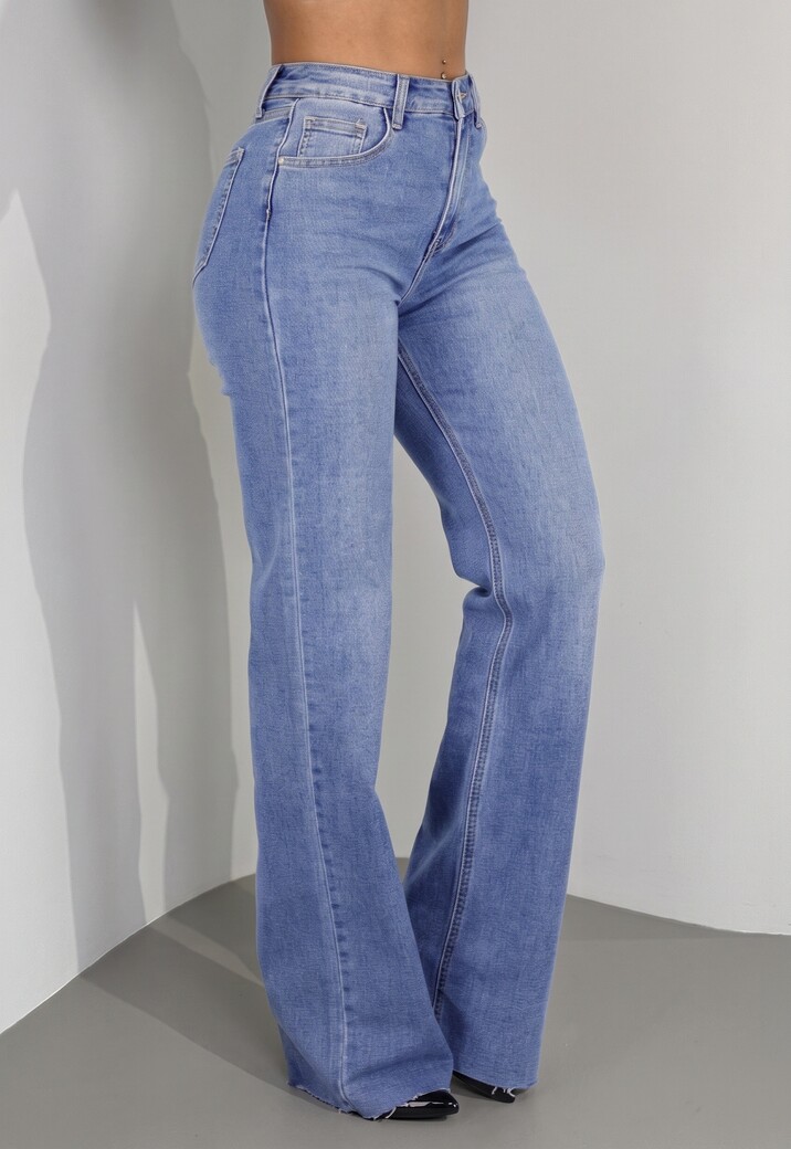Blauwe Tall Straight Leg Stretch Jeans met Rechte Pijpen
