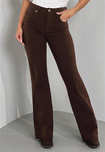 CAMPAGNEJEANS Bruine High Waist Straight Leg Tall Jeans