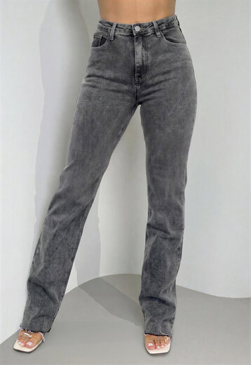 CAMPAGNEJEANS Tall Grijze Straight Leg Jeans met Stretch