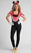 Minnie Mouse Kostuum met Stippentop, Broek, Oortjes en Handschoenen