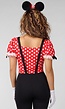 Minnie Mouse Kostuum met Stippentop, Broek, Oortjes en Handschoenen