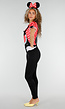 Minnie Mouse Kostuum met Stippentop, Broek, Oortjes en Handschoenen