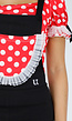 Minnie Mouse Kostuum met Stippentop, Broek, Oortjes en Handschoenen