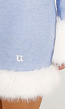 Blauw Eskimo Kostuum met Jurkje, Broekje, Riem en Beenwarmers
