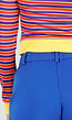Ernie Kostuum met Gestreept Shirt Blauw Broekje Oranje Muts en Sokken
