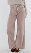 Bruine Wide Leg Jeans met Hoge Taille en Wijde Rechte Pijpen
