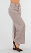 Bruine Wide Leg Jeans met Hoge Taille en Wijde Rechte Pijpen