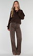 Bruine Extra Tall Straight Leg Jeans met Gewassen Effect