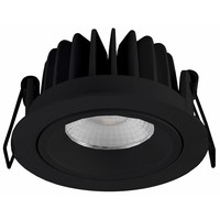 Inbouwspot LED Rond 10Watt IP44 Mat Zwart