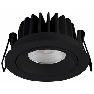 Artdelight Inbouwspot LED Rond 10Watt IP44 Mat Zwart