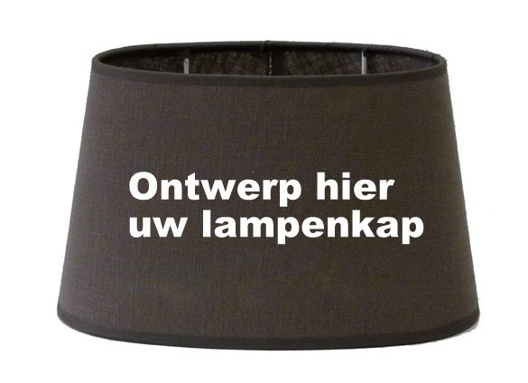 Imperialisme Detective munt Ovale lampenkap op maat bestellen? - Lampentoppers.nl - Lampentoppers.nl