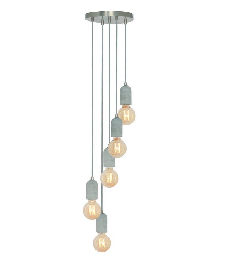 Hanglamp Grigio Beton 5 Lichts