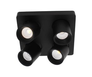 Spot Laguna Led Zwart 4Lichts