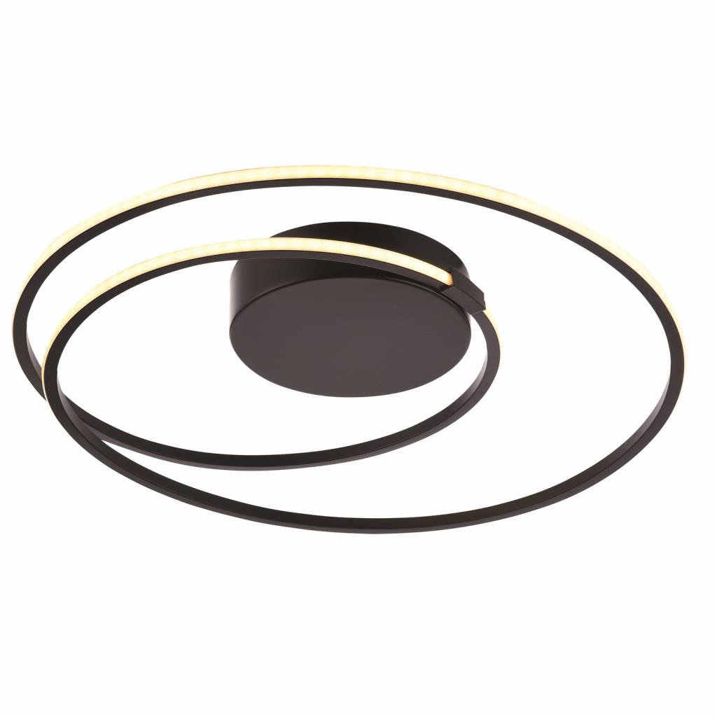Plafondlamp Ophelia Mat Zwart 45cm Plafondlamp Ophelia Mat Zwart 45cm
