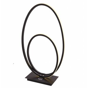 Tafellamp Ophelia Oval Led Mat Zwart 42cm