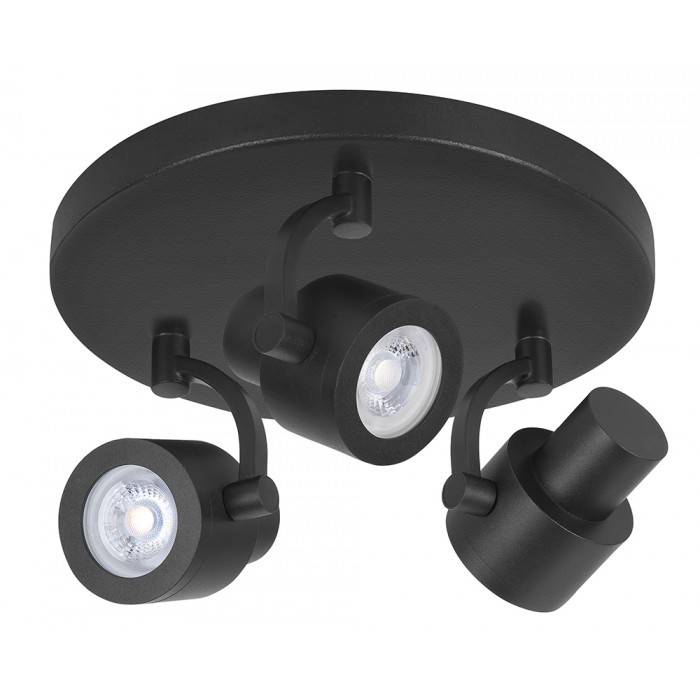 Spot Alto Mat Zwart 3 lichts Spot Alto Mat Zwart 3 lichts
