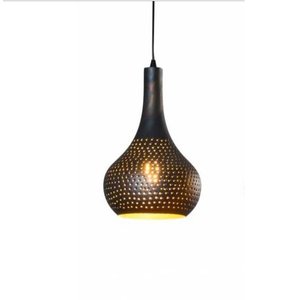 LT-Luce Hanglamp Kegel Black Brown Vintage Ø 28cm