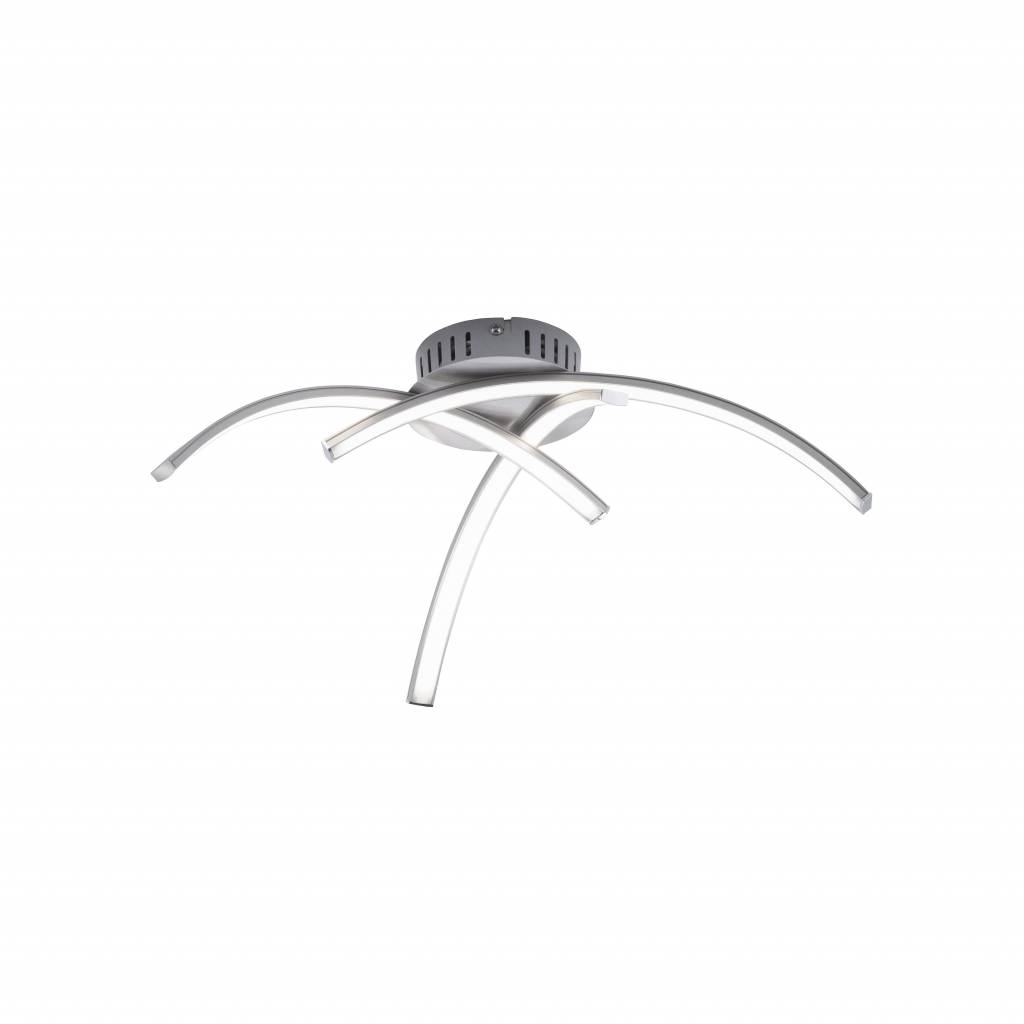 Plafondlamp Valerie Staal Led 45cm 3Lichts Plafondlamp Valerie Staal Led 45cm 3Lichts