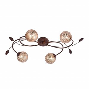 Plafondlamp GRETA Roest 4 Lichts