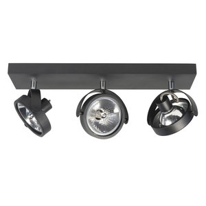Spot Malta Mat Zwart Led 3Lichts