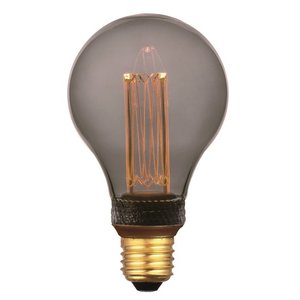E27 5Watt Led Smoke 75mm incl. Stappen Dimmer