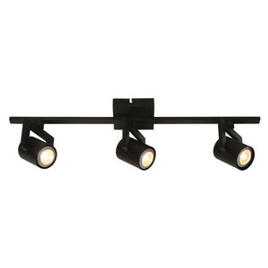 Spot Valvoled LED Zwart 3 Lichts