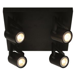 Spot Valvoled LED Zwart 4 Lichts