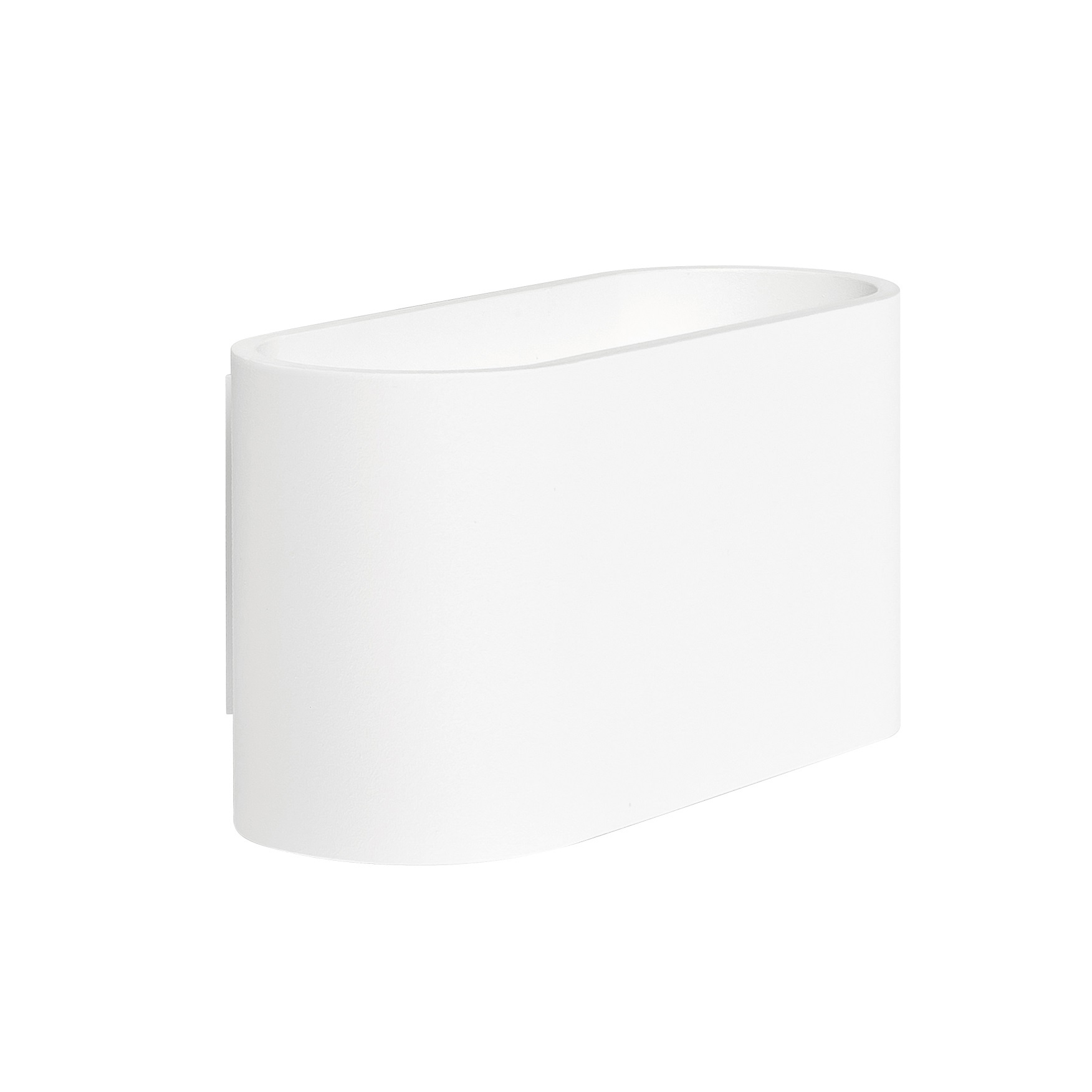 Wandlamp Oval Wit G9 16CM Wandlamp Oval Wit G9 16CM