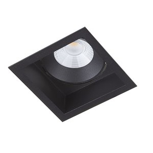 Inbouwspot Vierkant Zwart 6.5 Watt Led IP44