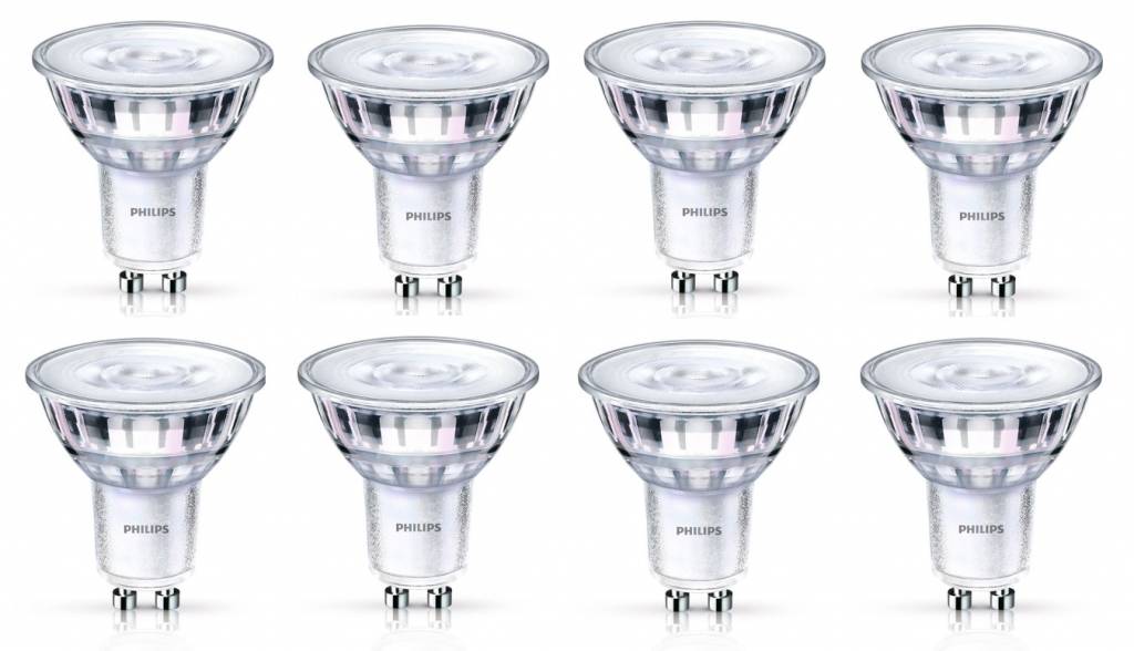 GU10 4.8 Watt LED-lamp 8 Stuks Dimbaar GU10 4.8 Watt LED-lamp 8 Stuks Dimbaar
