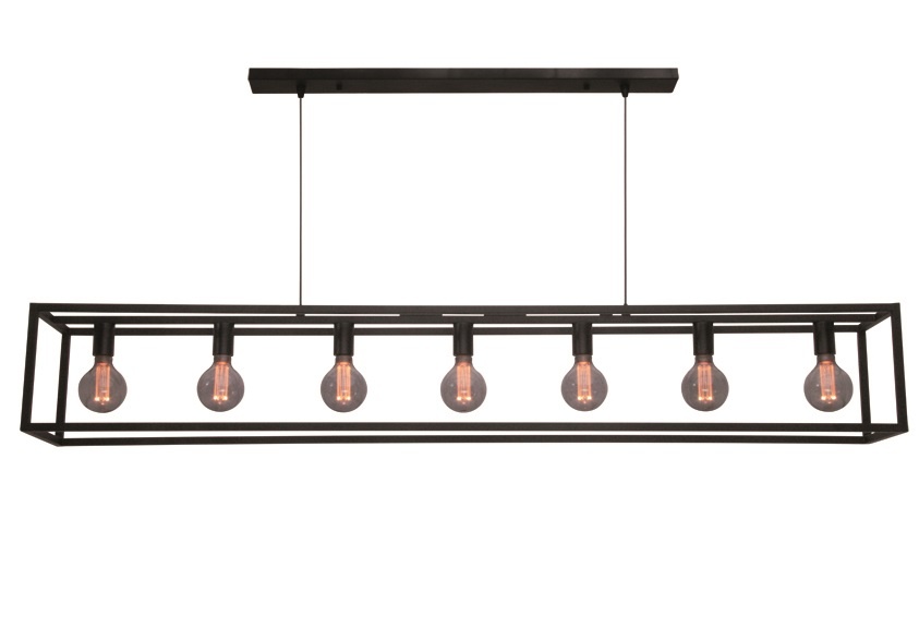 Hanglamp Esteso Mat Zwart 168cm Hanglamp Esteso Mat Zwart 168cm