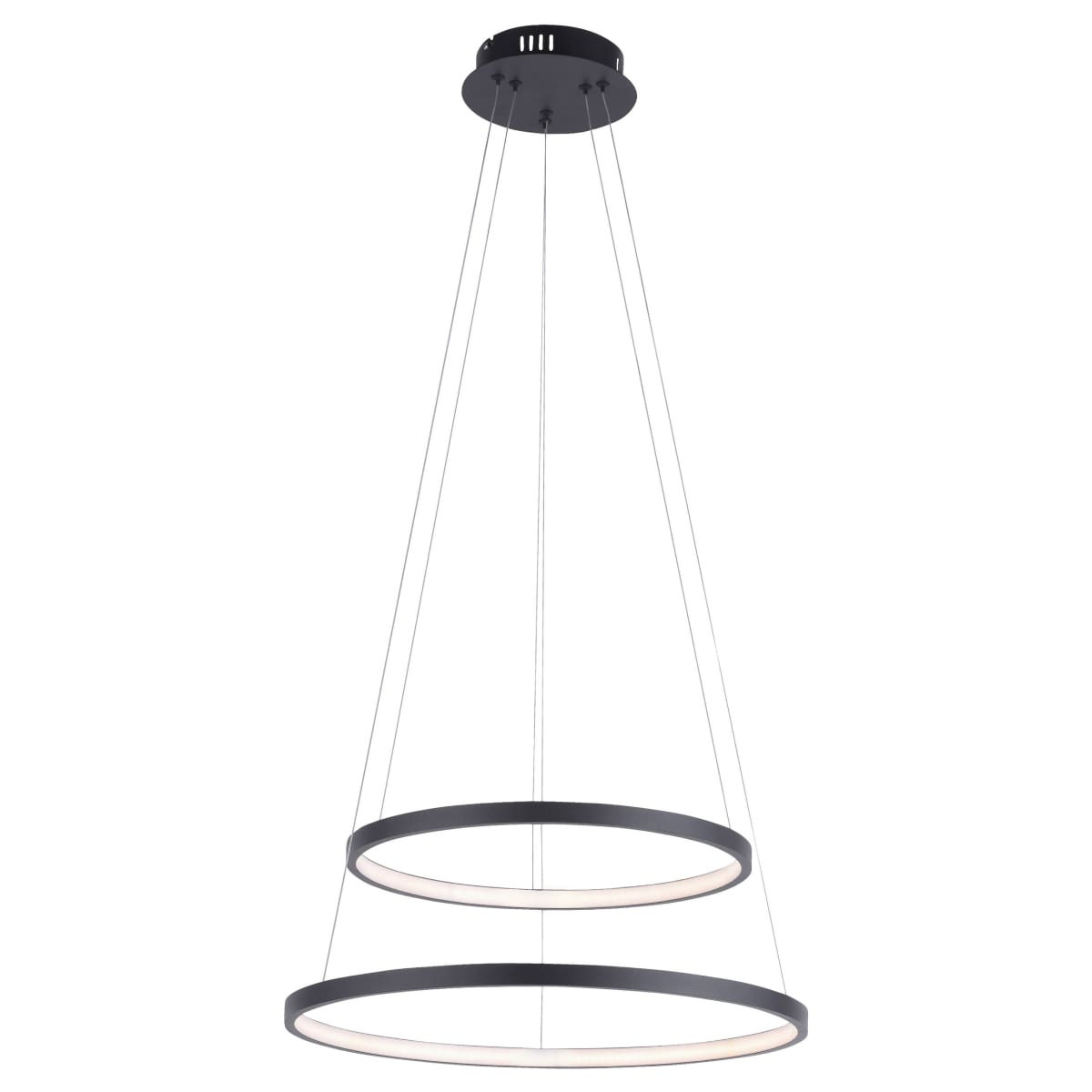 Bestel hier je Hanglamp Circle Zwart Led 50cm Ø - Lampentoppers.nl