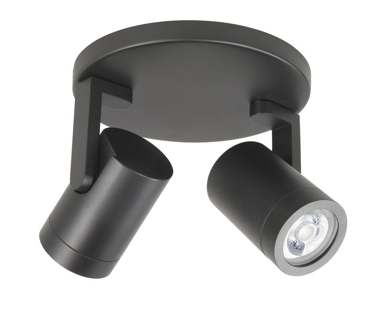 Spot Halo LED Zwart 2 Lichts Spot Halo LED Zwart 2 Lichts