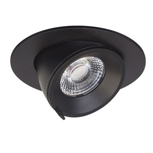 Inbouwspot Banaan Rond Zwart 6.5Watt Led IP40