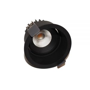 Inbouwspot Ribs Mat Zwart 10Watt IP44  Verdiept