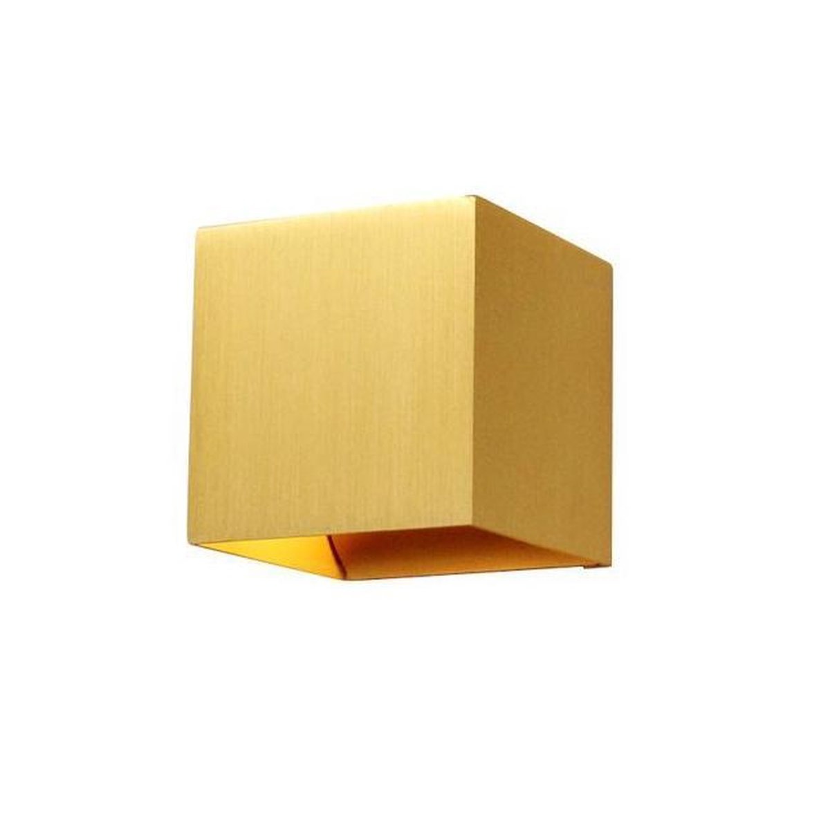 Wandlamp Gymm Mat Goud 10x10cm Excl. G9 Wandlamp Gymm Mat Goud 10x10cm Excl. G9