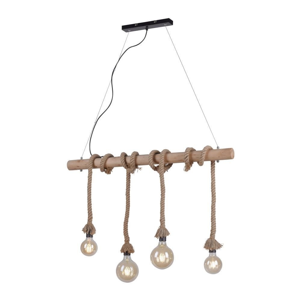 Hanglamp Rope 100cm 4 Lichts Hanglamp Rope 100cm 4 Lichts