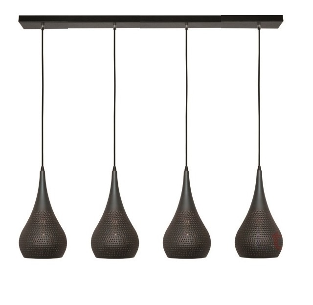 Hanglamp Bruciato Vintage Black Brown 120cm Hanglamp Bruciato Vintage Black Brown 120cm