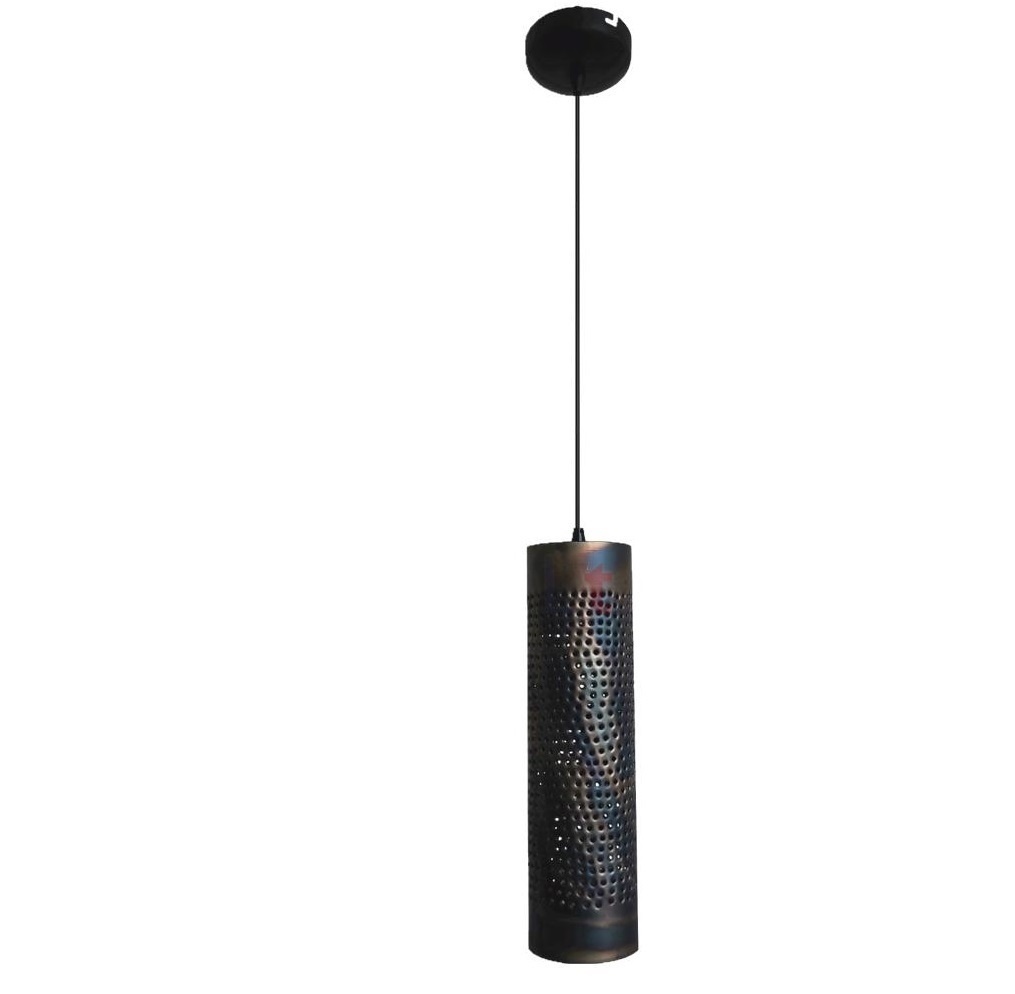 Hanglamp Forato Vintage Black Brown 12cm Hanglamp Forato Vintage Black Brown 12cm