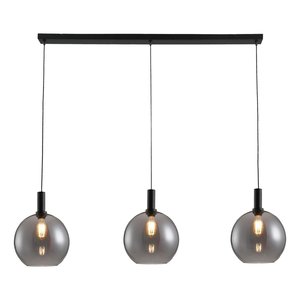 Hanglamp Chandra Smoke 3 Lichts 3 x 30cm