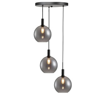Hanglamp Chandra Smoke  3 x 30cm Ø