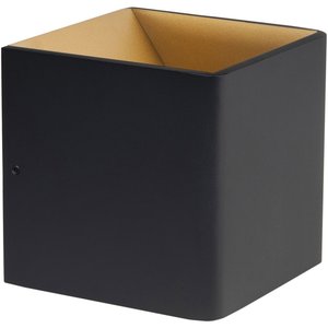 Highlight Wandlamp Stretto Zwart Goud 10 x 10cm