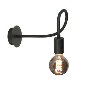 Wandlamp Flex Zwart Mat Zwart 50cm