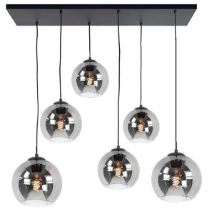 Hanglamp Fantasy Globe Smoke 6 Lichts