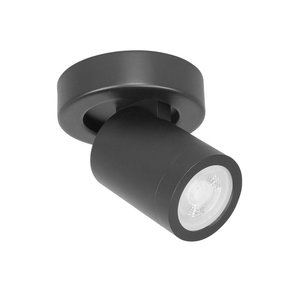 Spot Oliver Mat Zwart 1 lichts IP44  Ø 8cm