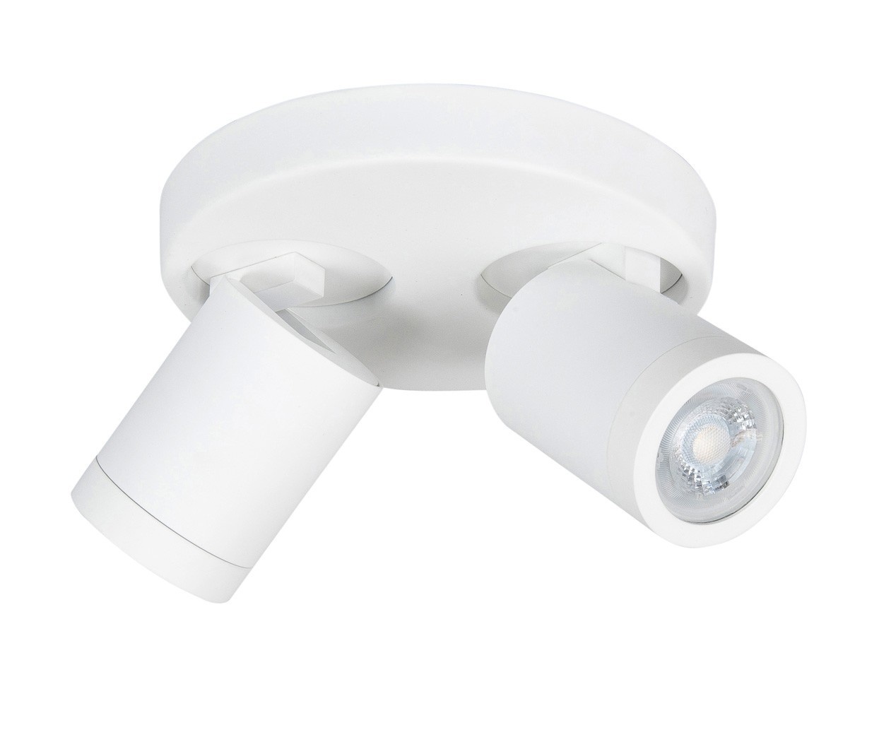 Spot Oliver Mat Wit 2 lichts IP44 17cm Ø Spot Oliver Mat Wit 2 lichts IP44 17cm Ø